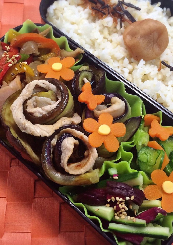 長茄子と豚肉のくるくる巻き♪-レシピのメイン写真