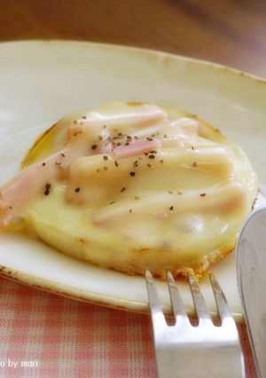 玉ねぎとハムとチーズのステーキ-レシピのメイン写真