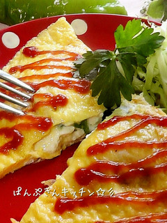 お豆腐で☆クリーミーオムレツ♪-レシピのメイン写真