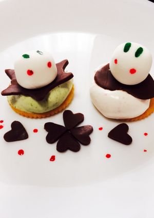 簡単可愛い！マシュマロ雪うさぎのおやつ♡-レシピのメイン写真