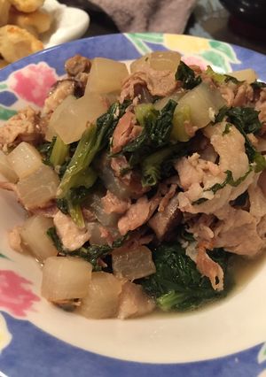 佃煮で簡単！豚肉と大根炒め-レシピのメイン写真