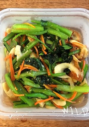 小松菜あるもの常備菜-レシピのメイン写真