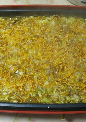 簡単チーズカレー＆ベビースターもんじゃ-レシピのメイン写真