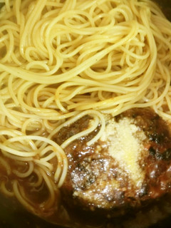 洋風煮込みハンバーグ スパゲッティ添え-レシピのメイン写真