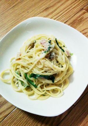 ほうれん草とベーコンのクリームパスタ-レシピのメイン写真
