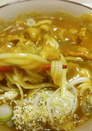 肉カレーうどん(乾麺)関西風-レシピのメイン写真