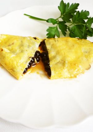 ブラックタピオカのオムレツ-レシピのメイン写真