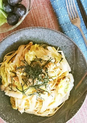 白菜とツナの和風パスタ-レシピのメイン写真