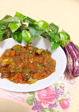 彩り野菜の麻婆茄子♪(๑ᴖ◡ᴖ๑)♪-レシピのメイン写真