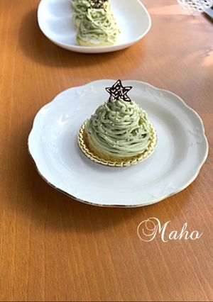 クリスマスに♪ツリーのようなモンブラン-レシピのメイン写真