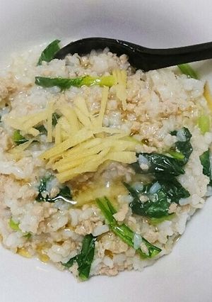 余ったそぼろ肉で★中華風味お粥！-レシピのメイン写真