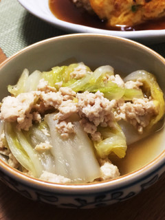 簡単☆白菜と鶏そぼろ-レシピのメイン写真