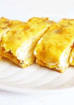 アーモンドとクリームチーズの玉子焼き-レシピのメイン写真