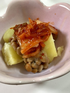 簡単!納豆じゃがキムチ~♪-レシピのメイン写真