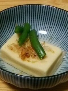 【簡単】高野豆腐とインゲンのレンジ煮-レシピのメイン写真