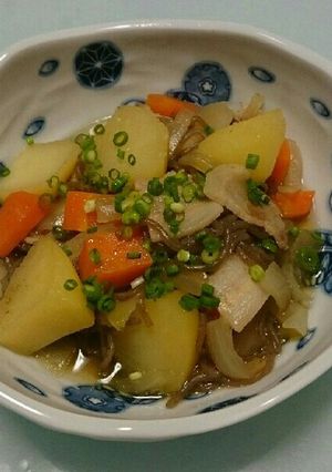 誰でも簡単 めんつゆヘルシー肉じゃが-レシピのメイン写真