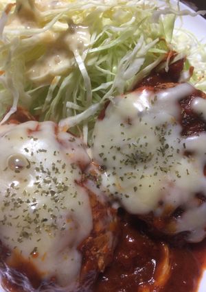 レンコン入り煮込みハンバーグ-レシピのメイン写真