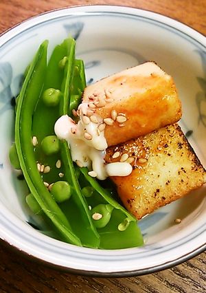 厚揚げとスナップエンドウの箸休め-レシピのメイン写真