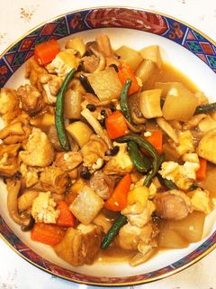 鶏もも肉と根菜の簡単炒め煮-レシピのメイン写真