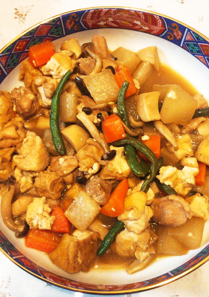 鶏もも肉と根菜の簡単炒め煮-レシピのメイン写真