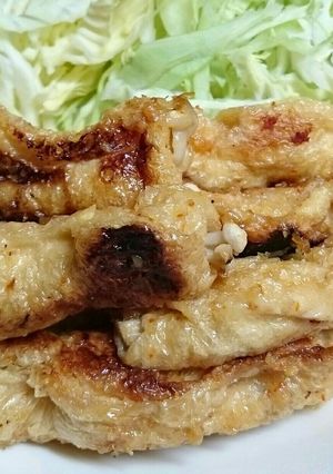 味噌マヨダレの油揚げロール-レシピのメイン写真