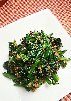 美味しい！ほうれん草のくるみあえ♪-レシピのメイン写真