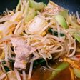 豚肉とチンゲンサイのピリ辛炒め