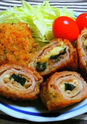 ミラノ風　大葉チーズ入りミルフィーユカツ-レシピのメイン写真