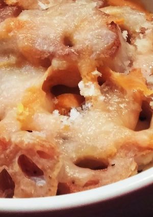 蓮根のチーズ焼き☆ひらひら人参とともに-レシピのメイン写真
