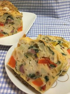 野菜たっぷりケークサレ-レシピのメイン写真