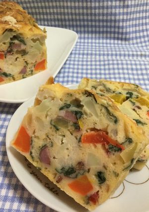 野菜たっぷりケークサレ-レシピのメイン写真