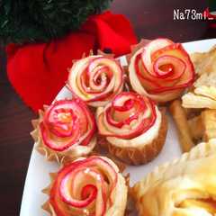 รูปของ 簡単すぎ！薔薇のアップルパイ❁