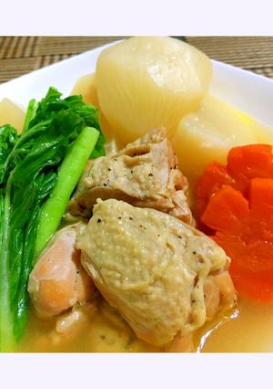 ほっこり♡かぶと鶏肉のおかずスープ-レシピのメイン写真
