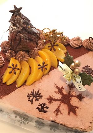 簡単クリスマスデコレーションケーキ-レシピのメイン写真