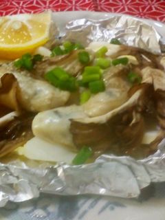 魚焼きグリルで焼く☆牡蠣のホイル包み焼き-レシピのメイン写真