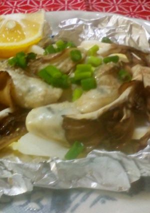 魚焼きグリルで焼く☆牡蠣のホイル包み焼き-レシピのメイン写真