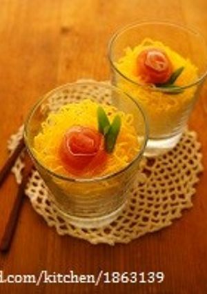 簡単♪生ハムのバラでカップちらし寿司-レシピのメイン写真