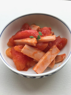 トマトと魚肉ソーセージの炒め物-レシピのメイン写真