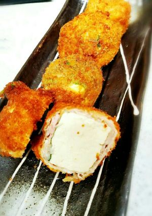 豆腐の、大葉と肉巻き揚げ-レシピのメイン写真