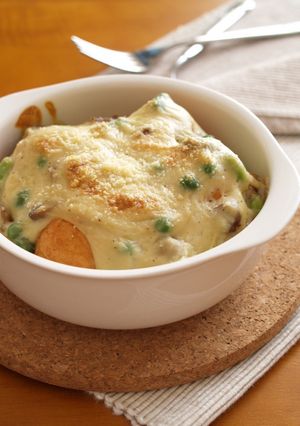 魚河岸あげとグリンビーンズの豆乳グラタン-レシピのメイン写真