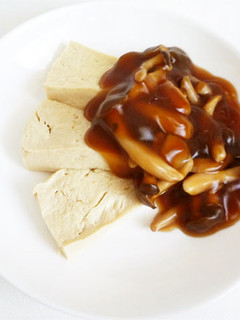 手作り高野豆腐のしめじあんかけ-レシピのメイン写真