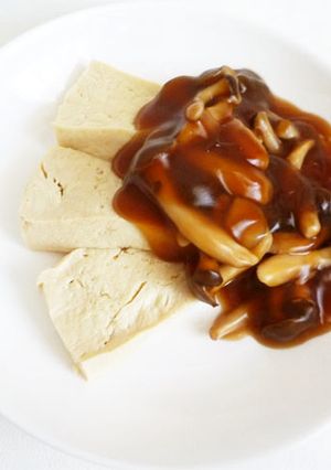 手作り高野豆腐のしめじあんかけ-レシピのメイン写真