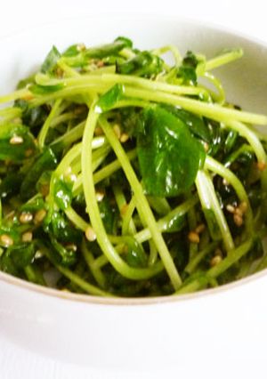豆苗のナムル-レシピのメイン写真