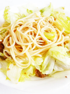 レタスと納豆のポン酢パスタ-レシピのメイン写真