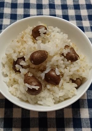 キヌア入りむかごご飯-レシピのメイン写真