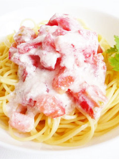 トマトとヨーグルトの冷製パスタ-レシピのメイン写真