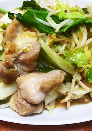 簡単♪柔らかチキンとキャベツ甘辛味噌炒め-レシピのメイン写真