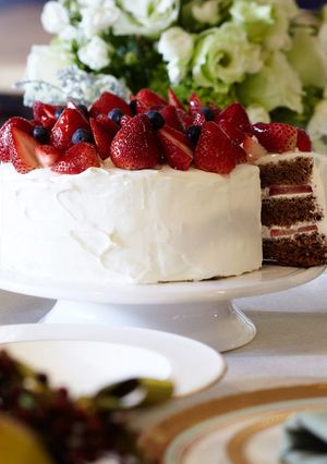 苺のココアスポンジケーキ-レシピのメイン写真