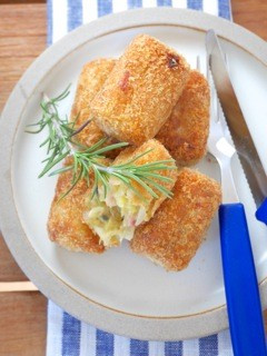 <旬の食材>さつま芋のクリームコロッケ-レシピのメイン写真