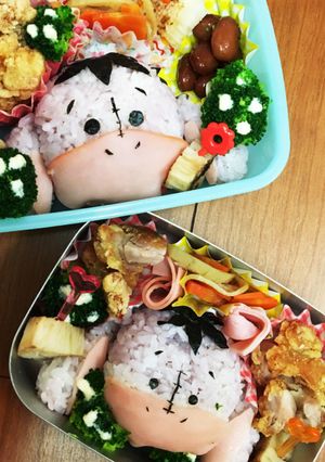 ツムツムキャラ弁☆イーヨ-レシピのメイン写真